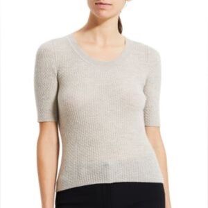 THEORY Wool Short Sleeve‎ Sweater